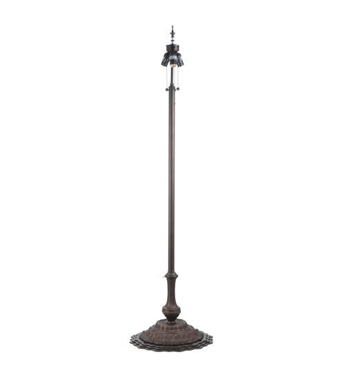 Meyda Tiffany Lighting 107863 Tiffany Elizabethan Three Light Floor Lamp Lamp Bronze / Dark