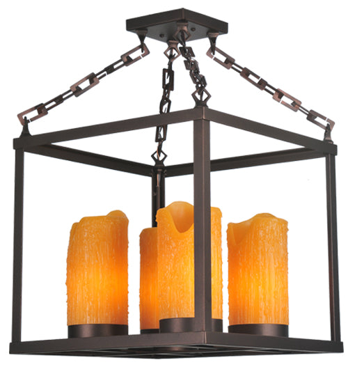 Meyda Tiffany Kitzi Box 107866 Pendant Light - Mahogany Bronze