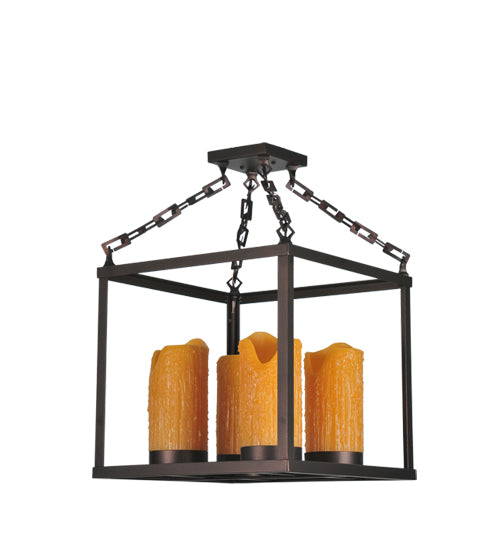 Meyda Tiffany Kitzi Box 107866 Pendant Light - Mahogany Bronze