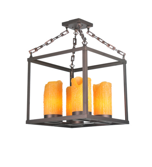 Meyda Tiffany Kitzi Box 107866 Pendant Light - Mahogany Bronze
