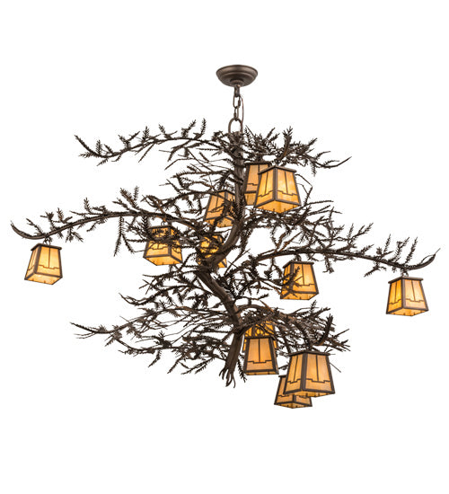 Meyda Tiffany Pine Branch 158680 Chandelier Light - Bronze