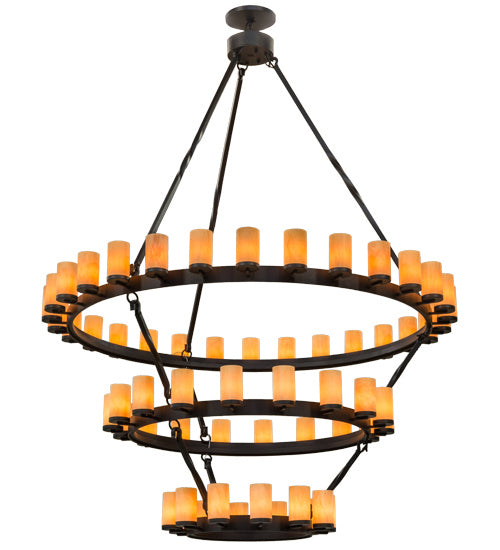 Meyda Tiffany Noziroh Ring 158994 Chandelier Light - Craftsman Brown