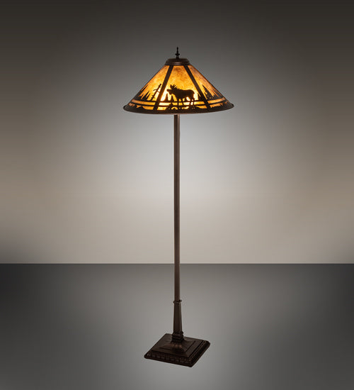 Meyda Tiffany Lighting 107889 Moose Creek Two Light Floor Lamp Lamp Bronze / Dark