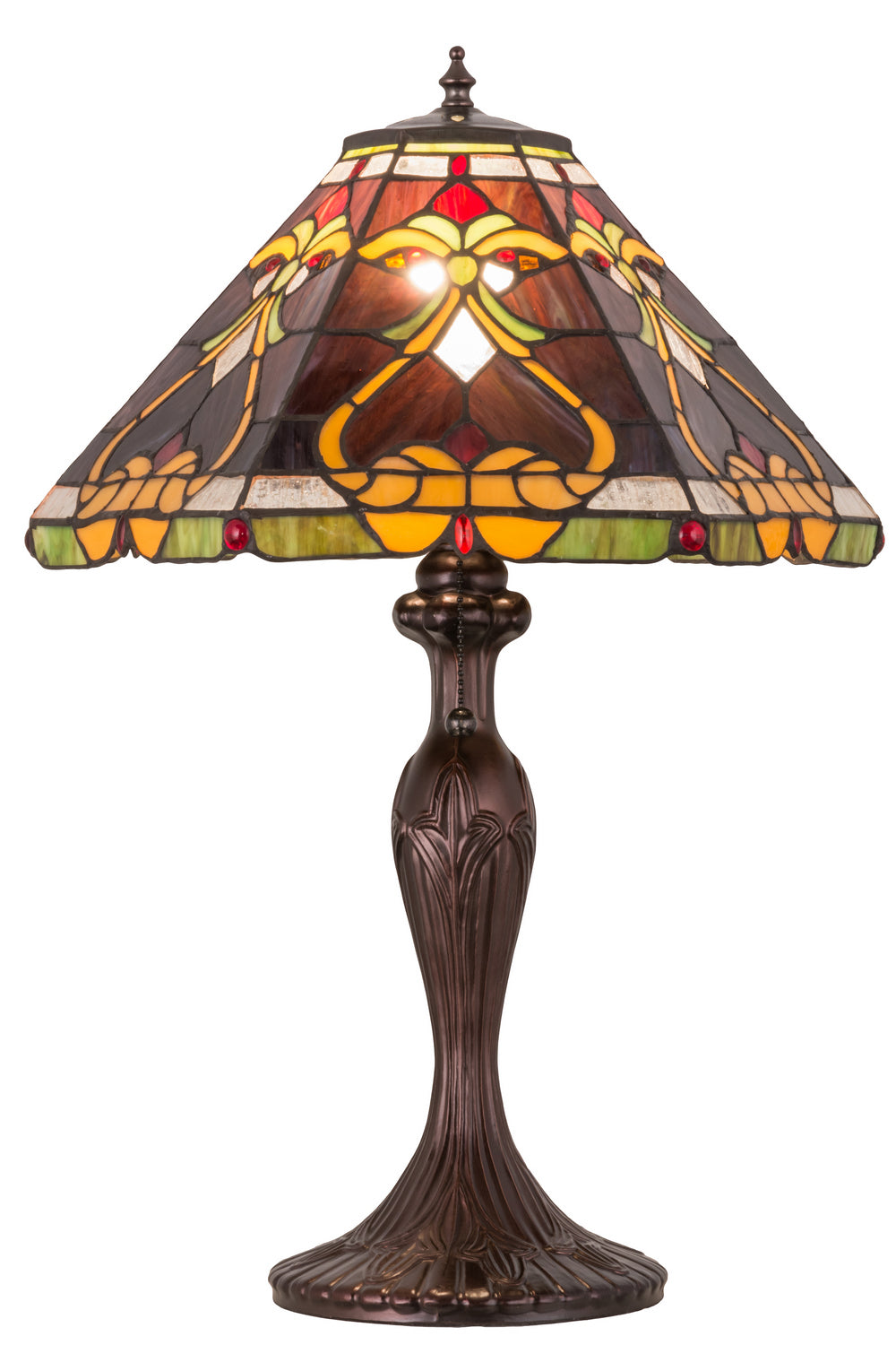 Meyda Tiffany Lighting 162203 Middleton One Light Table Lamp Lamp Bronze / Dark