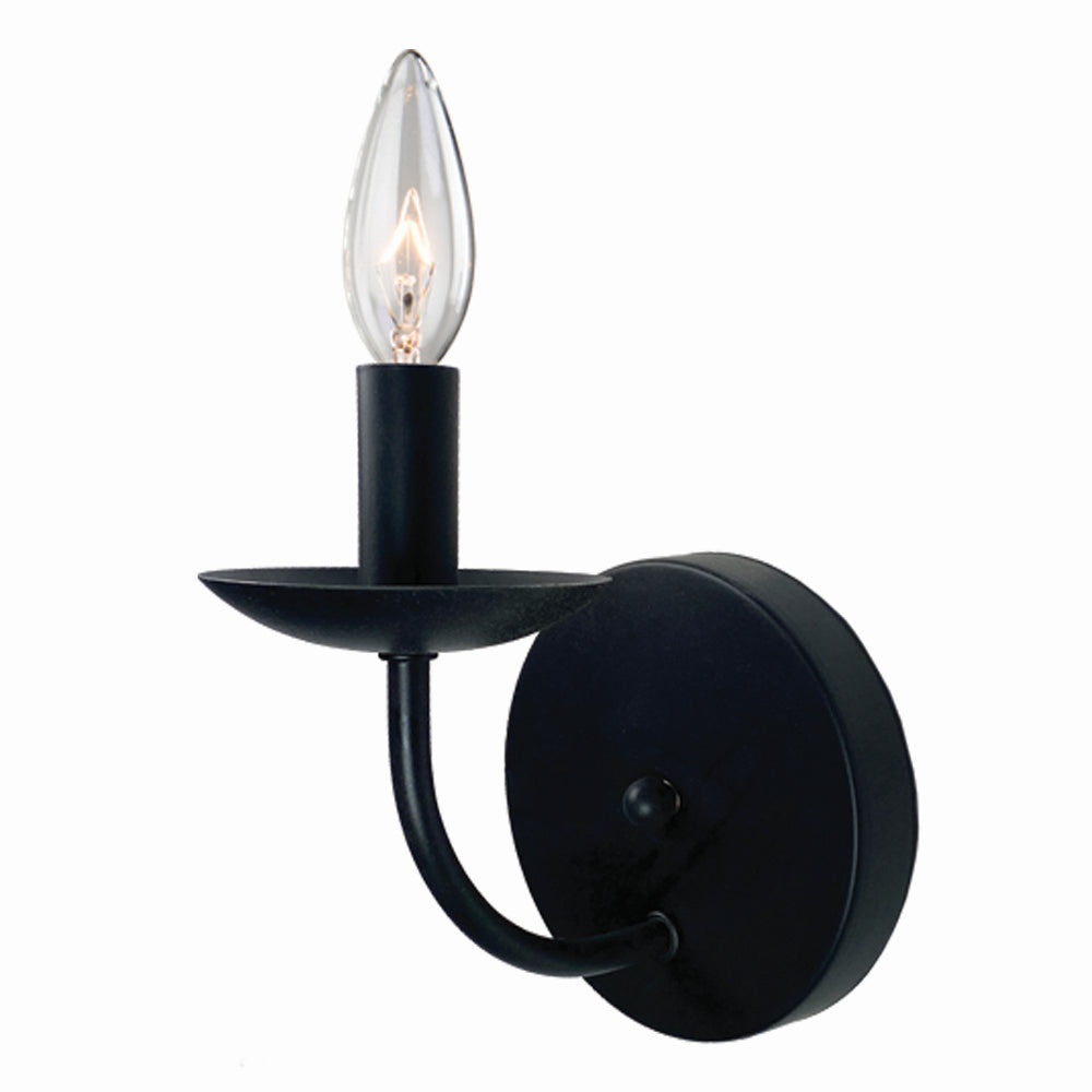 Artcraft Wrought Iron AC11671BK Wall Light - Black