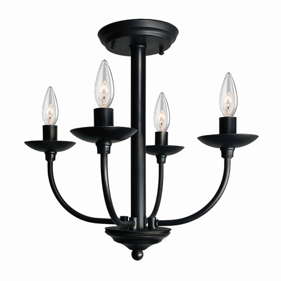 Artcraft Wrought Iron AC11674BK Ceiling Light - Black