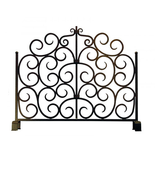 Meyda Tiffany Lighting 162752 Mediterranean Fireplace Screen Home Decor Bronze / Dark