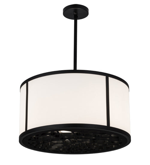 Meyda Tiffany Cilindro 162888 Pendant Light - Matte Black