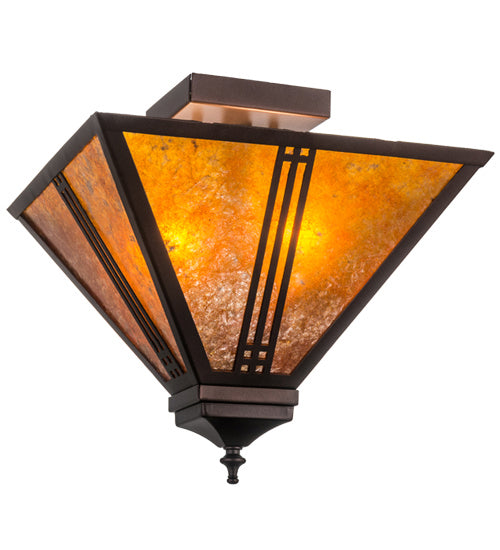 Meyda Tiffany Prairie Loft 163127 Ceiling Light - Mahogany Bronze