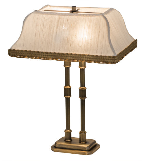 Meyda Tiffany Lighting 163340 Fulton Two Light Table Lamp Lamp Brass