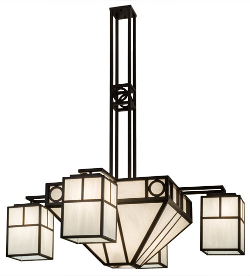 Meyda Tiffany Mission Chic 164027 Chandelier Light - Oil Rubbed Bronze