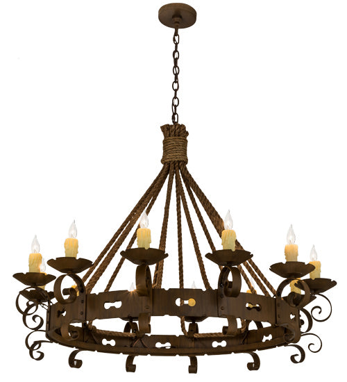 Meyda Tiffany Goulaine Corde 164661 Chandelier Light - Rust,Custom