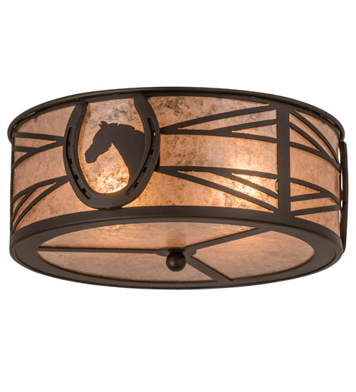 Meyda Tiffany Horseshoe 169866 Ceiling Light - Oil Rubbed Bronze