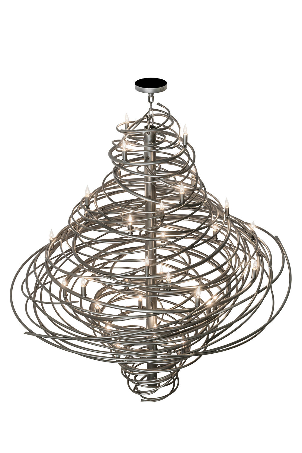 Meyda Tiffany Cyclone 172410 Chandelier Light - Pewter