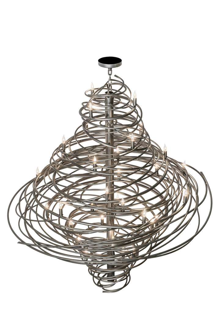 Meyda Tiffany Cyclone 172410 Chandelier Light - Pewter