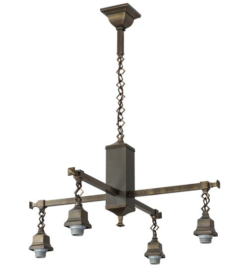 Meyda Tiffany Tiffany Laburnum 181218 Chandelier Light - Antique Brass