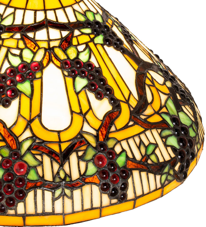 Meyda Tiffany Lighting 181599 Jeweled Grape One Light Table Lamp Lamp Bronze / Dark