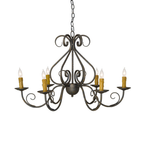 Meyda Tiffany Jenna 182580 Chandelier Light - French Bronzed
