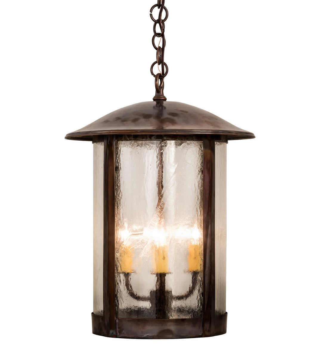 Meyda Tiffany Fulton Lake Charles 183802 Pendant Light - Vintage Copper