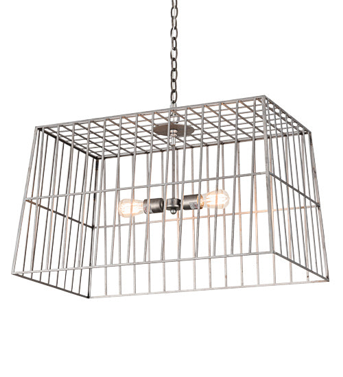 Meyda Tiffany Quadrato 189145 Pendant Light - Natural Wood, Mahogany Bronze