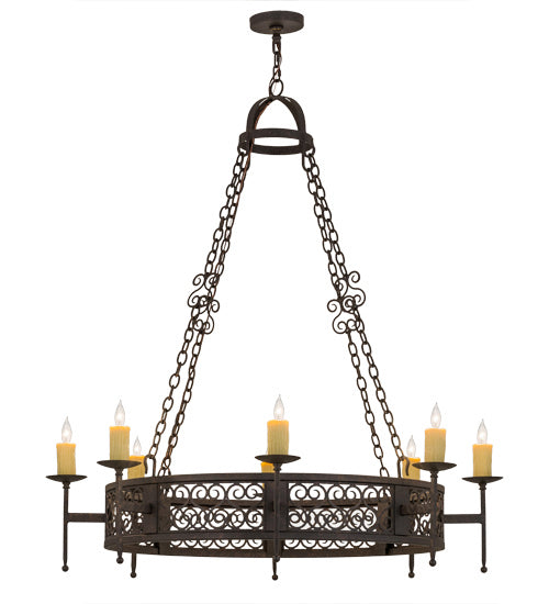 Meyda Tiffany Toscano 190078 Chandelier Light - Rust