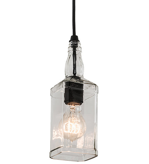 Meyda Tiffany Whiskey Bottle 193436 Pendant Light - Wrought Iron