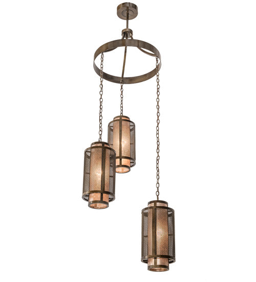 Meyda Tiffany Cilindro 196544 Chandelier Light - Chrome