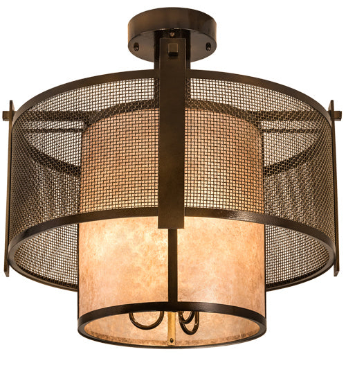 Meyda Tiffany Cilindro 196559 Ceiling Light - Chrome