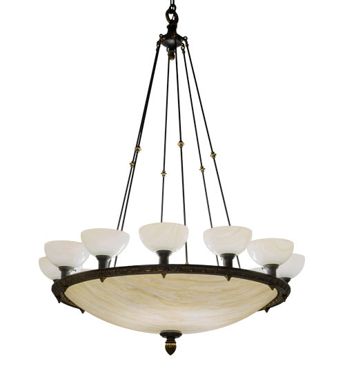 Meyda Tiffany Whitesboro Middle School Auditorium 198020 Chandelier Light - Brass Tint