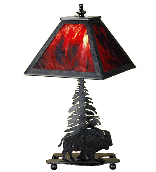 Meyda Tiffany Lighting 202240 Buffalo One Light Accent Lamp Lamp Black
