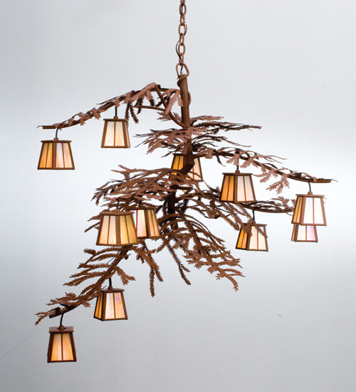 Meyda Tiffany Pine Branch 205623 Chandelier Light - Rust