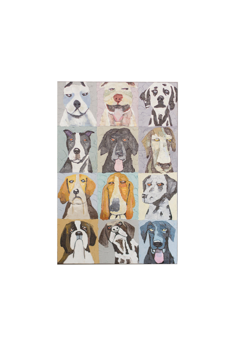 Kalalou Lighting CAR1223  Emotional Dogs Mirror Multicolored