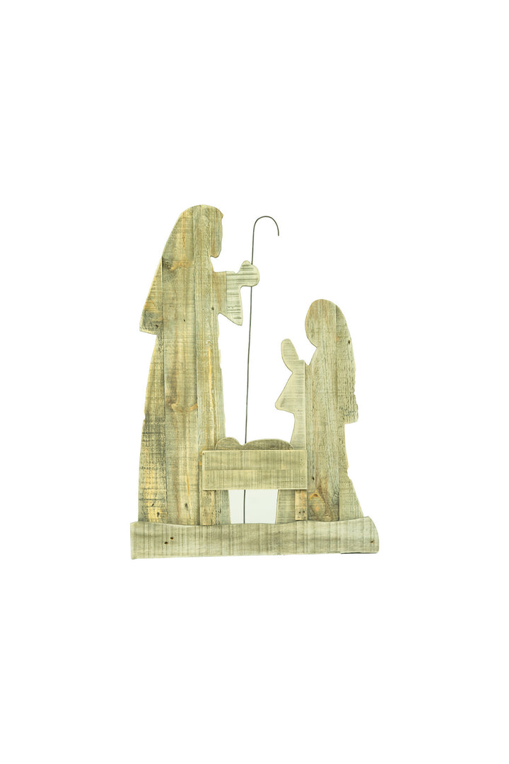 Kalalou Lighting CGU2466  Nativity With Stand Home Decor Bronze / Dark