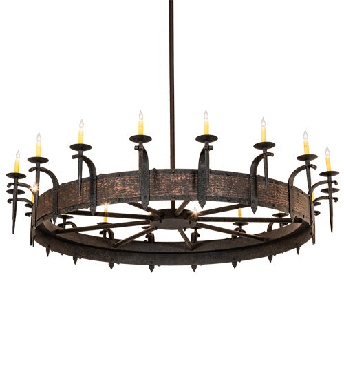 Meyda Tiffany Costello 211291 Chandelier Light - Copper