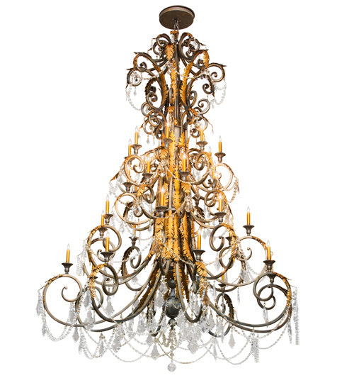 Meyda Tiffany Serratina 213272 Chandelier Light - French Bronzed,Crystal