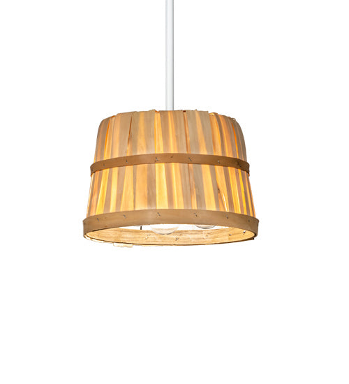 Meyda Tiffany Bushel Basket 215231 Pendant Light - Natural Wood