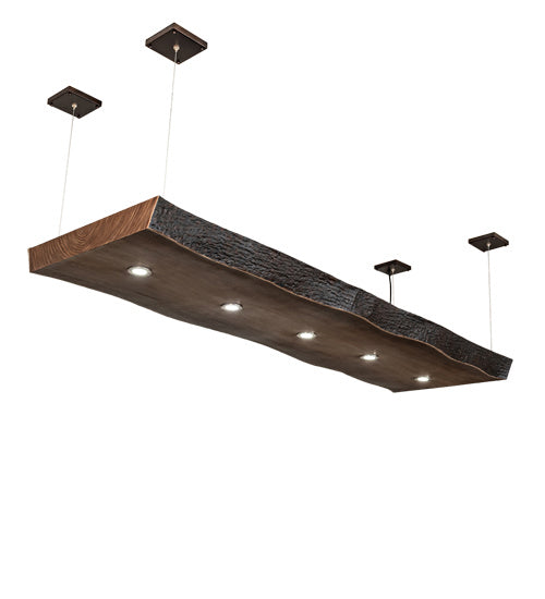 Meyda Tiffany Live Edge Walnut 215293 Pendant Light - Natural Wood