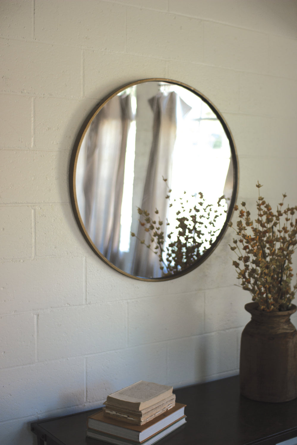 Kalalou Lighting CHH1170  Mirror Mirror Bronze / Dark