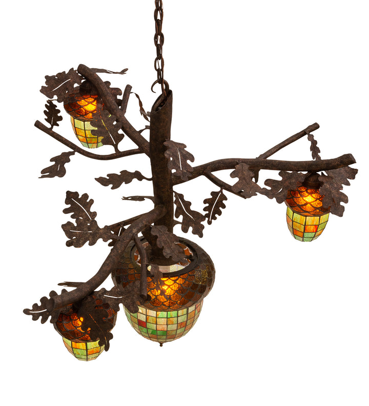 Meyda Tiffany Acorn Branch 216420 Chandelier Light -