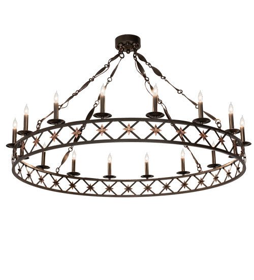 Meyda Tiffany Kingsbridge 218058 Chandelier Light - Bronze