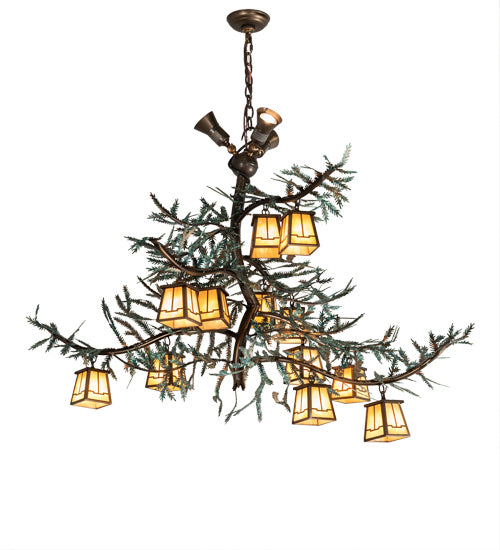 Meyda Tiffany Pine Branch 218222 Chandelier Light - Antique Copper
