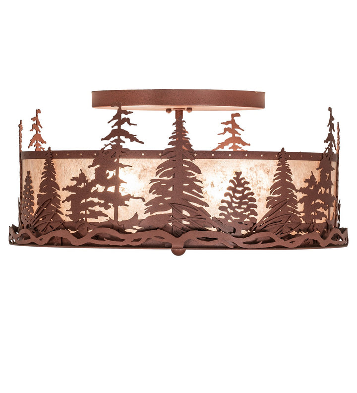 Meyda Tiffany Tall Pines 219183 Ceiling Light - Rust
