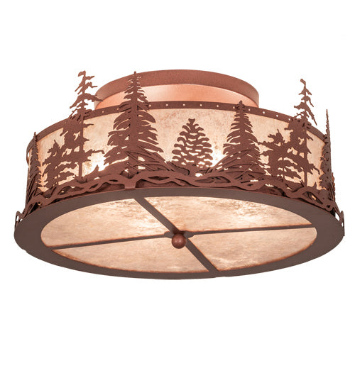 Meyda Tiffany Tall Pines 219183 Ceiling Light - Rust