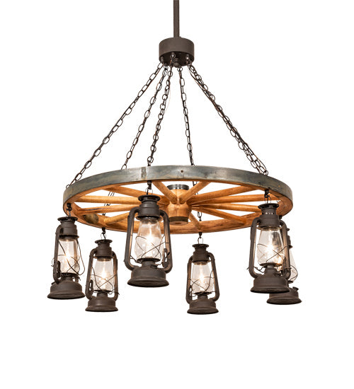 Meyda Tiffany Miners Lantern 219573 Chandelier Light - Dark Roast