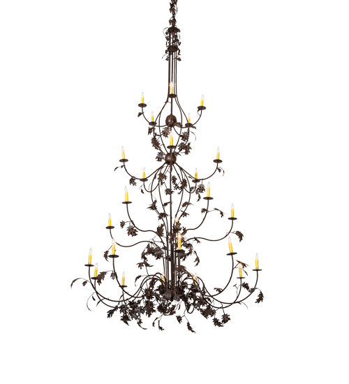 Meyda Tiffany Oak Leaf 219575 Chandelier Light - Cafe-Noir
