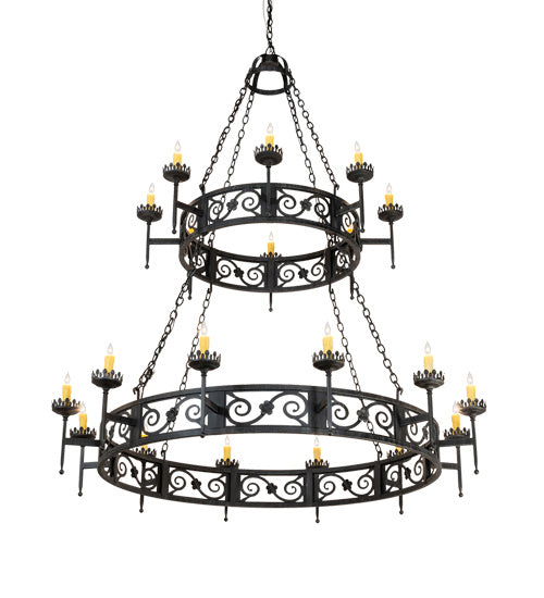 Meyda Tiffany Majella 219839 Chandelier Light - Mahogany Bronze
