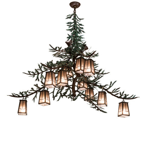 Meyda Tiffany Pine Branch 220711 Chandelier Light - Timeless Bronze,Cafe-Noir