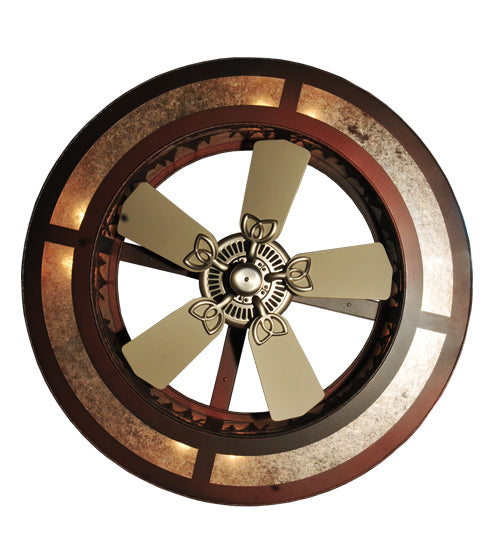 Meyda Tiffany Tall Pines 108064 Ceiling Fan - Rust, Wrought Iron