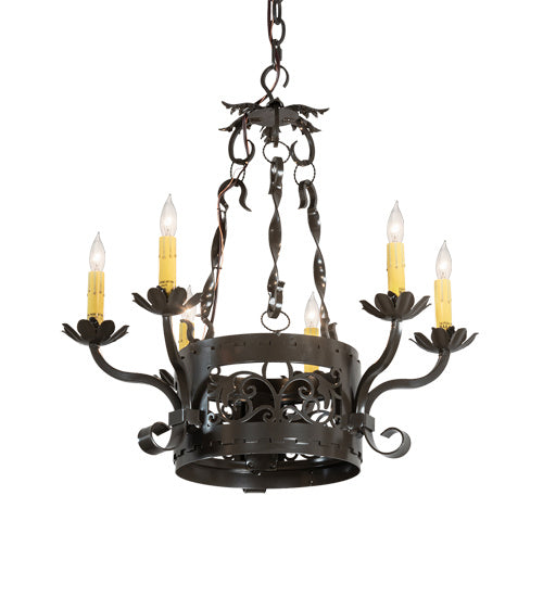 Meyda Tiffany Dragone 221249 Chandelier Light - Timeless Bronze