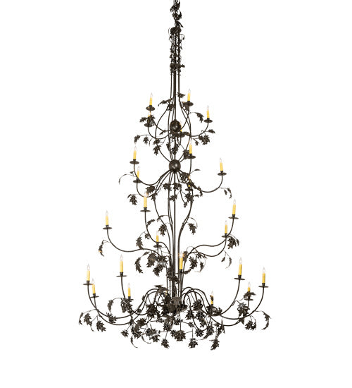 Meyda Tiffany Oak Leaf 221298 Chandelier Light - Timeless Bronze
